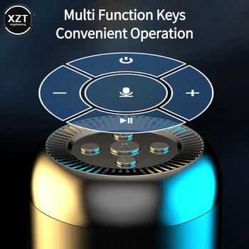 Новая Мини Портативная Автомобильная аудиосистема A9 Dazzling Crack LED Беспроводной сабвуфер Bluetooth 4.1 Динамик TF Карта