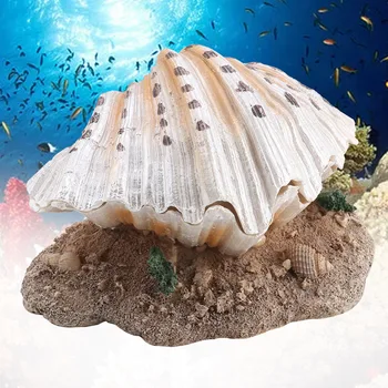 Декор для барботера из ракушек, украшение аквариума, искусственный коралл, устройство для создания пузырьков, украшение для аквариума, украшения из ракушек