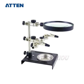 Ремонтный кронштейн ATTEN magnifier FT-90A электрический утюг вспомогательный зажим для сварочной платы