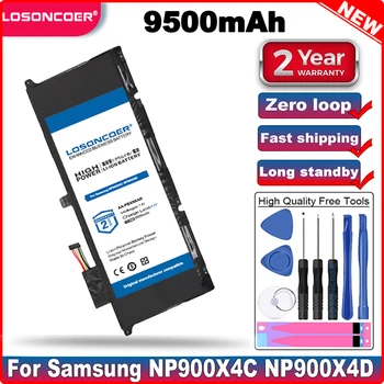 9500mAh AA-PBXN8AR Аккумулятор для Samsung NP900X4C NP900X4D NP900X4B NP900X4 NP900X46 NP900X4C-A01 A02 NP900X4B-A01FR 15 дюймов