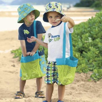Сумки в виде ракушек, пляжная сумка для детей, разноцветные сетчатые пляжные сумки, детская сетчатая сумка в виде ракушек для хранения фруктов, овощей или игрушек в виде ракушек
