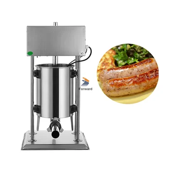 Электрическая автоматическая машина для набивки колбасы мощностью 40 Вт, сверхмощный наполнитель для колбасного мяса, коммерческий чурро или экструдер для сосисок из нержавеющей стали