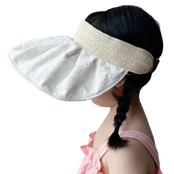 Летняя детская панама, детские шляпы в форме ракушки, солнцезащитные кепки, детская солнцезащитная кепка, шляпа для девочки, солнцезащитные шляпы с большими полями, шляпа для девочек и женщин