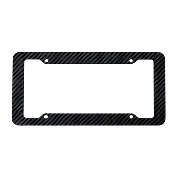 Рамка номерного знака из углеродного волокна, держатель из углеродного волокна, крышка для автомобильной бирки, Универсальные рамки номерного знака для легкового грузовика L9BC