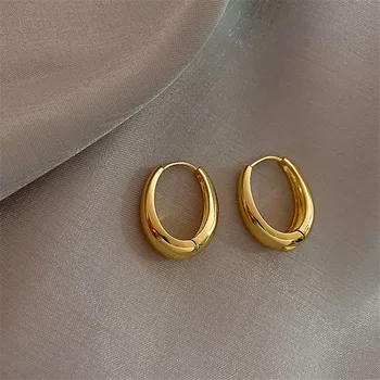 Классические металлические серьги-кольца в форме капли воды в форме ретро для женщин, модные ювелирные изделия, серьги для темпераментных девушек, ювелирные изделия оптом