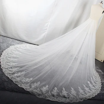 Реальное изображение Верхняя юбка из тюля, съемная юбка для новобрачных, съемная для свадебного платья, шлейф, кружевные аппликации по краю, сшитый на заказ, Белый