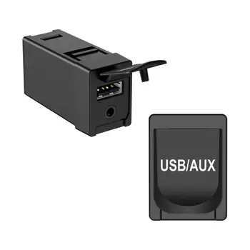 Разъем для скрытого монтажа на приборной панели автомобиля 5V 2.1A USB AUX
