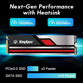 KingSpec SSD NMVe M2 SSD 1 тб 2 тб 512 гб PCIe 4,0x4 M.2 2280 NVMe SSD Gen4 Жесткий Диск Внутренний Твердотельный Твердотельный Диск для настольных ПК PS5