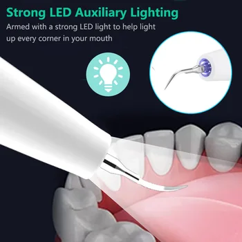 Настоящий ультразвуковой очиститель зубов Seven-in-one с 3-скоростной светодиодной подсветкой USB перезаряжаемый очиститель зубов электрический инструмент для красоты зубов