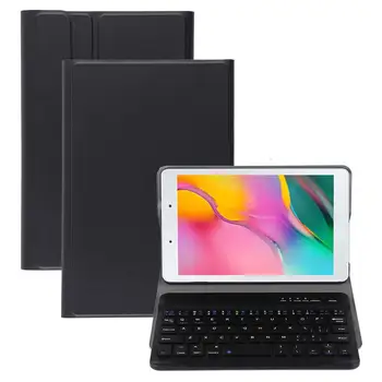 Ультратонкий Съемный Кожаный Чехол с Магнитной Клавиатурой Bluetooth для Планшета Galaxy Tab A 8.0 2019 P200 P205 с Держателем Крышки
