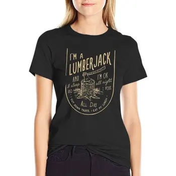 Футболка THE LUMBERJACK SONG, эстетическая одежда, футболка с аниме, летний топ, дизайнерская одежда, женская роскошь