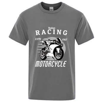 Мужская Классическая футболка Enfield Cycle Co Ltd 1967 г. Мотоциклетные Мотогонки Топы из чистого хлопка Забавные футболки с коротким рукавом и круглым вырезом Летние