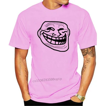 Kaus Uniseks Wajah Troll Lucu Kaus Pakaian Jalanan Trendi