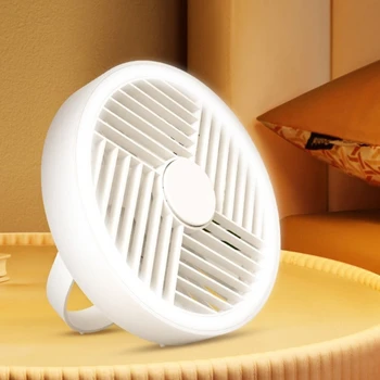 Настольный вентилятор, вращающийся на 360 ° Мини-вентилятор для лучшего охлаждения помещения, офиса, путешествий, бесшумный подвесной маленький вентилятор, usb-порт для зарядки