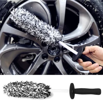 Нескользящая ручка, щетка для колес, шин, средство для удаления пыли, инструменты для чистки шин, Мойка автомобиля, щетка для чистки автомобиля