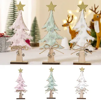 Деревянная Рождественская подвеска с росписью, украшение для дома 2023, Елочные украшения, подвесные игрушки, новогоднее украшение # 50 г