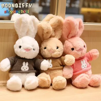 Милый Кролик, плюшевая игрушка, Мультяшное животное, Длинноухий Кролик, Мягкая кукла-компаньон для сна, подарок для детей Мальчику и девочке
