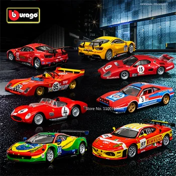 Bburago 1: 43 Ferrari, имитирующая модель гоночного автомобиля из сплава, Статические модели автомобилей, отлитых под давлением, Игрушки, подарки для детей, украшения для коллекции мальчиков