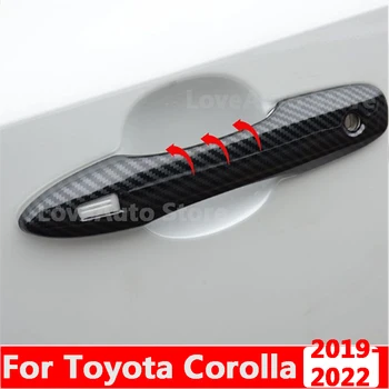 Для Toyota Corolla 2019 2020 2021 2022 Автомобильный ABS Хромированная дверная ручка Крышка Аксессуары для внешней отделки кузова Крышка