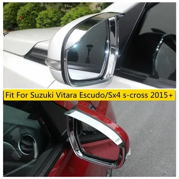 Зеркало заднего Вида Дождь Брови Дождевой Козырек Защитная Крышка Отделка Подходит Для Suzuki Vitara Escudo/Sx4 S-cross 2015 - 2022 Аксессуары