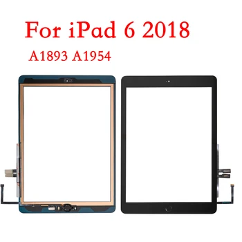 10 шт./лот Совершенно Новый Для iPad 9.7 (версия 2018) 6 6th Gen A1893 A1954 Сенсорный Экран Дигитайзер Передняя Внешняя панель Стекло
