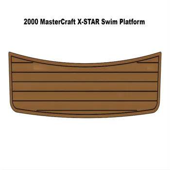 2000 MasterCraft X-STAR Платформа Для плавания Pad Лодка EVA Искусственная Пена Палуба Из Тикового Дерева Коврик Для Пола С Подкладкой Самоклеящийся SeaDek Gaterstep Style