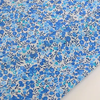 Маленькие цветочные ткани 80-х годов Tissun liberty Тонкие хлопчатобумажные ткани для шитья детских платьев из детской ткани, юбки ручной работы, дизайнерское лоскутное шитье.