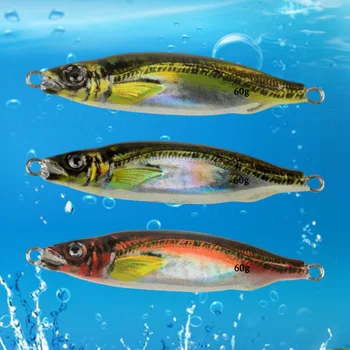 Рыболовные приманки Minnow 3D Моделирование Светящихся рыболовных приманок с эффектом рыбьего глаза Светоотражающие Легкие Портативные для рыболовных снастей