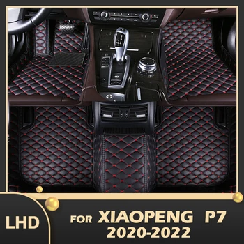Автомобильные коврики для Xiaopeng P7 2020 2021 2022 Пользовательские автоматические накладки для ног Автомобильные ковровые покрытия Аксессуары для интерьера