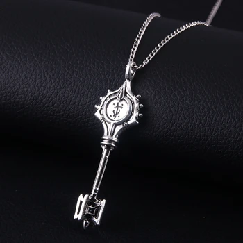 Ожерелье с ключами от игры Doom Eternal Slayer, винтажные ожерелья с двусторонней гравировкой в виде 3D-ключей для фанатов, ювелирные аксессуары