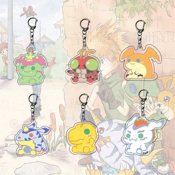 Аниме Digimon Adventure Косплей КОСТЮМ Акриловый Брелок для ключей Брелок Подвеска Реквизит Подарок