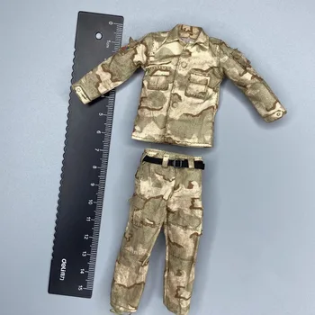 Модель боевой формы специального солдата с песочным камуфляжем в масштабе 1/12, 6-дюймовая Подвижная кукольная игрушка для показа коллекции аксессуаров