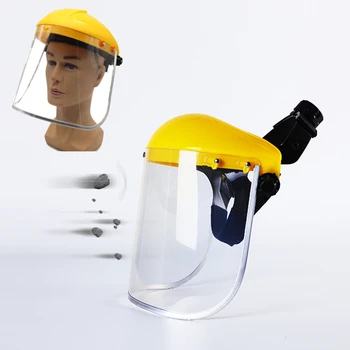 Прозрачная защитная маска для полного лица из ПВХ, устанавливаемая на голову, шляпа для защиты глаз, маска для лица, Мотоциклетная маска для лица, оборудование