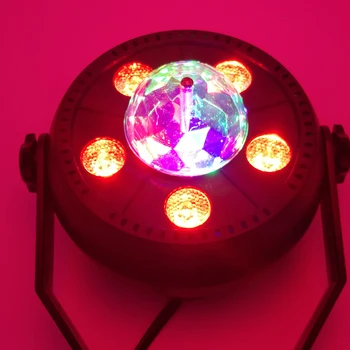 6 Светодиодных ламп для носового платка с дистанционным управлением, окрашивание полноцветного пластика с голосовым управлением, лазерная вспышка, сценические огни, Атмосферная лампа для бара