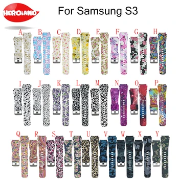 Красочный 22-мм ремешок для Samsung Gear S3 Frontier Band, мягкие силиконовые быстроразъемные ремешки Samsung Gear S3 Sports