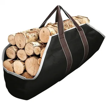 Переносная сумка для хранения дров, держатель для дров для кемпинга, сумки для переноски, износостойкая сумка