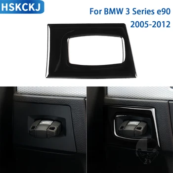 Для BMW 3 Серии E90 2005-2012 Аксессуары для салона автомобиля Переключатель освещения замочная скважина Наклейка на отделочную панель Глянцевый черный пластик