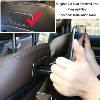 Развлекательная система на заднем сиденье для Mercedes-Benz, автомобильный видеомонитор на Android, подголовник, Поддержка Wi-Fi Mirrorlink, совместимый с Bluetooth.