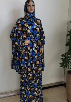 Модное Новое Женское платье из большого ситца, платье с цветочным рисунком, костюм в этническом стиле, платье для женщин, Мусульманское Длинное платье, Арабское вечернее платье, Женское платье