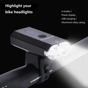 Устойчивый к царапинам прочный велосипедный фонарь емкостью 1500 мАч для работы в темных условиях