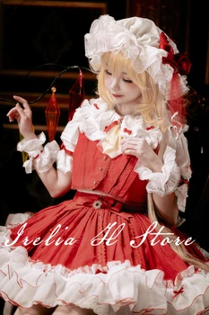 Предпродажа Irelia H Store Flandre Touhou Project косплей Flandre Scarlet косплей костюм платье женское Ограниченное издание