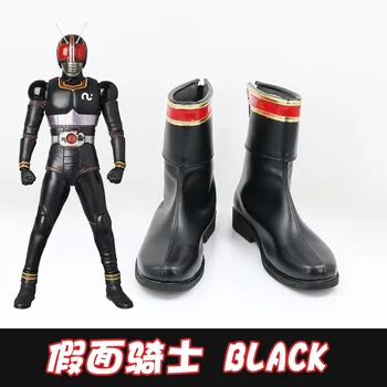 Всадник в маске, черная Обувь для косплея, Обувь Kamen Rider, Ботинки, Аксессуар для костюма для косплея на Хэллоуин