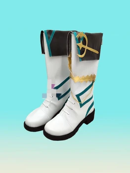 AGCOS Предпродажа Обуви для косплея Genshin Impact Kings And Gods Barbatos Venti Для несовершеннолетних Зимние Ботинки
