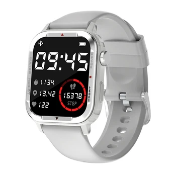 Смарт-часы 1.85 ”С Полным Сенсорным Экраном Smartwatch для Телефонов Android iOS Мониторинг Состояния Кислорода В крови Интеллектуальные Часы-Напоминания